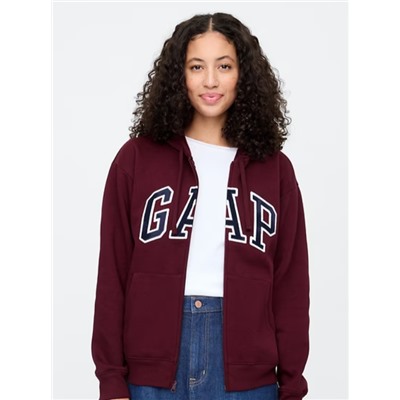 Relaxed Gap Logo Zip Hoodie
