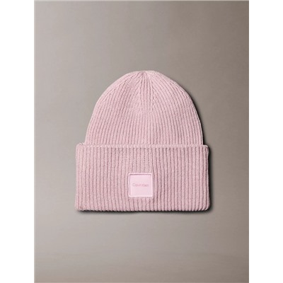 Woven Logo Patch Beanie