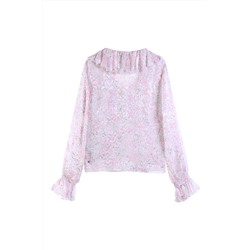Blusa de flores Rosa claro