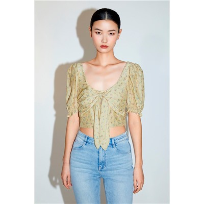 Crop top Amarillo