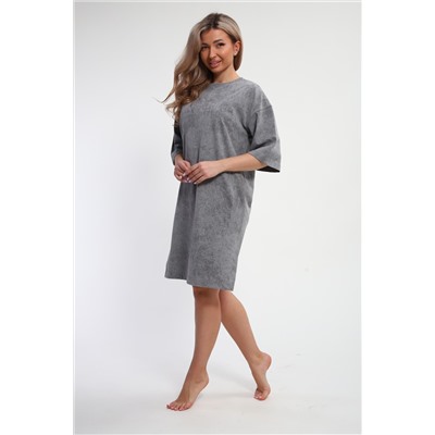 Платье туника варенка с принтом Сердце ТП-02