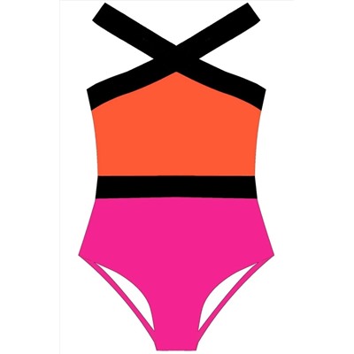 DEEP BEACH Pembe-turuncu Kız Çocuk Mayo Db200703cm DB200703CM