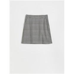 Checked mini skirt