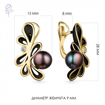 Серьги серебро 52852Y2B