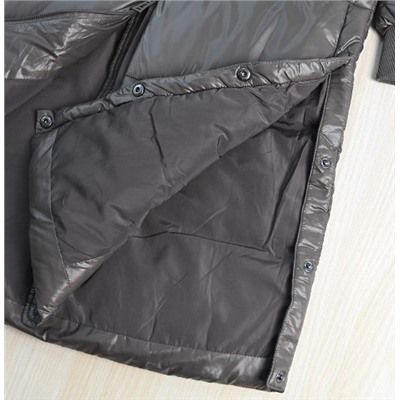 Зимнее толстое блестящее ветрозащитное теплое стеганое повседневное пальто