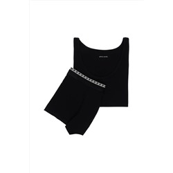 Pierre Cardin Siyah Pamuk Karışımlı Atlet Boxer Set 50315286-001