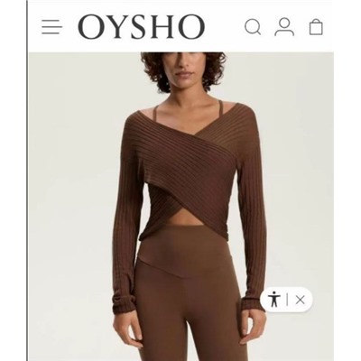 Короткий трикотажный свитер OYSH*O