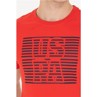 Erkek Kırmızı Bisiklet Yaka Tişört