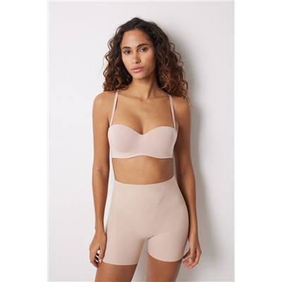 Pantalón corto reductor y push up nude
