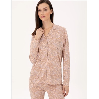 Vizon Gömlek Pijama Takımı