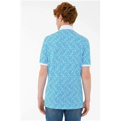 Erkek Kobalt Polo Yaka Tişört