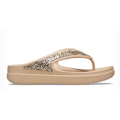 Women's Crocs Sloane Glitter Wedge Flip