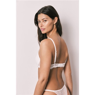 Sujetador clásico relleno algodón blanco BEAUTIFUL