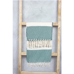 Cozy Nest %100 Pamuk Elmas Desenli Peştamal Banyo ve Plaj Havlusu 90x180 cm