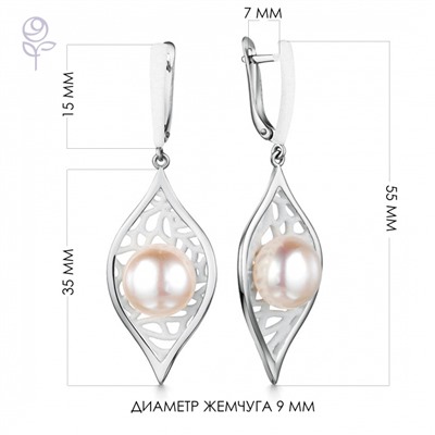 Серьги серебро 52842S1W