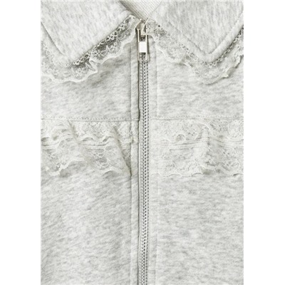 Детская свободная толстовка с кружевной отделкой, экспорт в Россию  СЕЛ*А  Цена на Lamoda со скидкой 2400₽