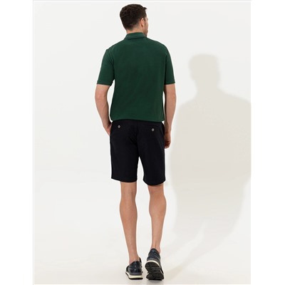 Lacivert Regular Fit Bermuda Şort
