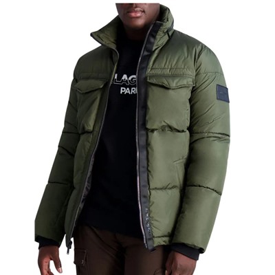 Karl Lagerfeld Paris Stand Collar Regular Fit Puffer Jacket