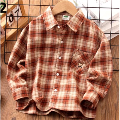 Хлопковая рубашка для мальчиков