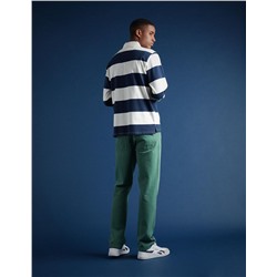 Denim Trousers, Men, Green