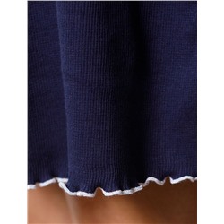 Сарафан на широких лямках с вырезом  из эластичного трикотажа кашкорсе