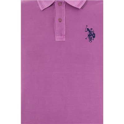 Erkek Menekşe Basic Polo Yaka Tişört