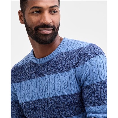 Club Room Men's Marled Cable-Knit Crewneck Sweater, Macy's Exclusive