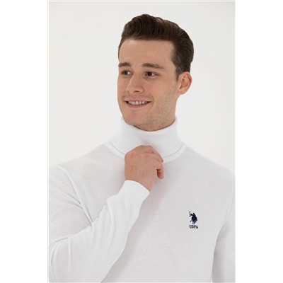 Erkek Beyaz Basic Kazak