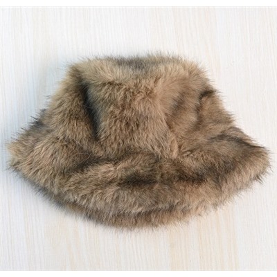 Теплая утепленная панама с искусственным мехом лисы MN*G