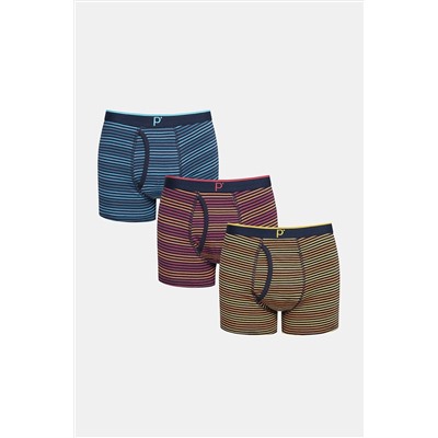 Penti Mixed Çok Renkli 3lü Boxer