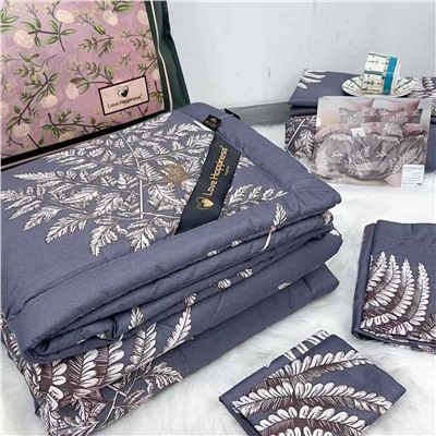 Набор постель с одеялом  распррдажа Ткань: 13%вискоза +87%хлопок   Наполнитель81%бамбук+19%микрогель  Размеры : Оделяо : 200-230 см-1шт Простыня:245-250см-1шт Навалочки: 50*70с/см -2шт