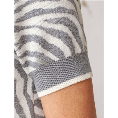 Джемпер жаккардовой вязки с кашемиром