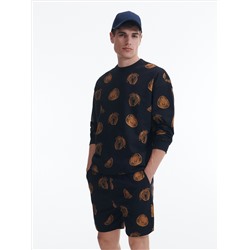 Shorts aus French Terry mit hohem Baumwollanteil
