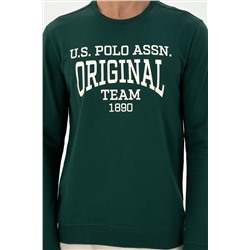 Erkek Koyu Yeşil Sweatshirt
