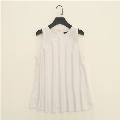 Женский топ А-силуэта из смесового льна и вискозы