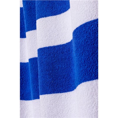 Biasse %100 Pamuk Plaj Havlusu - Beyaz/Mavi - 70x150 cm