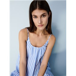 Maxikleid aus Leinenmischung