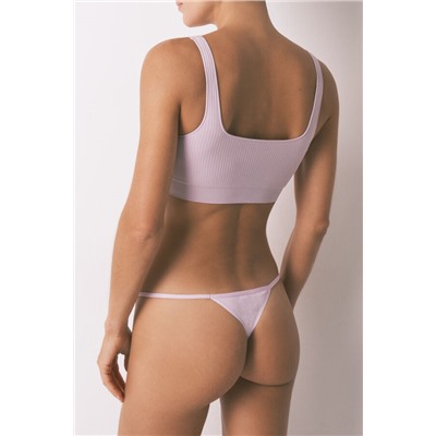 Pack 3 tangas algodón desagujado lazo