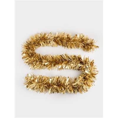 Гирлянда декоративная, 2 м, мишура, шампань, New year