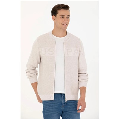 Erkek Taş Melanj Triko Hırka