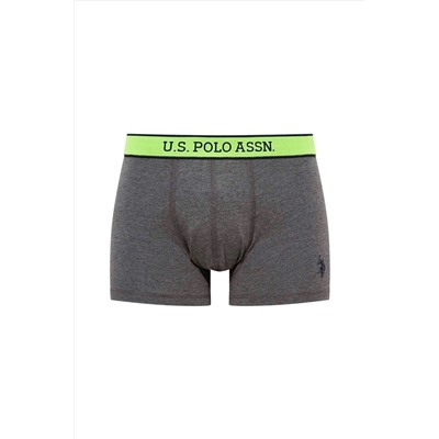 U.S. Polo Assn. Erkek Baskılı-gri 2'li Boxer