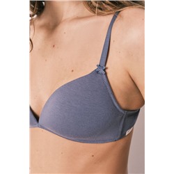 Sujetador triangular algodón azul CHARMING