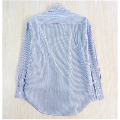 Приталенная повседневная рубашка с длинным рукавом в полоску РАЛЬ*Ф Л