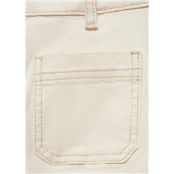 Jeans flare crop bolsillos