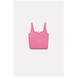 FROM 24.07 TO 10.01 PLAIN KNIT CROP TOP