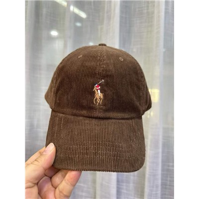 Вельветовая бейсболка унисекс   Pol*o Ralp*h Laure*n