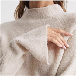 Британский легкий роскошный женский свитер из кашемировой шерсти в стиле ретро с драпировкой и высоким воротником Reis*s