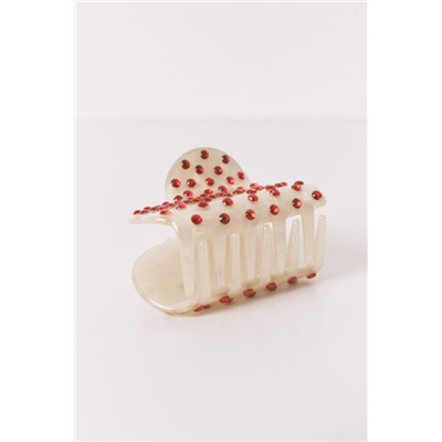 Pinza corazón strass