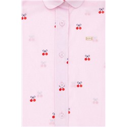 Kız Çocuk Pudra Kısa Kollu Gömlek