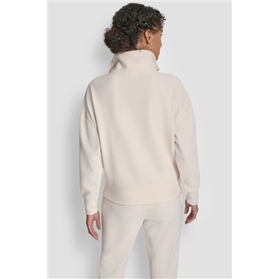 TECH OTTOMAN HALF ZIP MOCK NECK PULLOVER